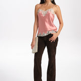 ANOUK GOAT SUEDE PANTS in BITTER CHOCOLATE