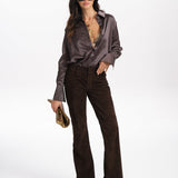 GISELLE SILK PRINTED TUNIC BLOUSE  in ECLIPSE MOSAIC