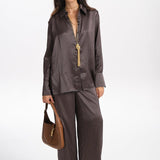 GABRIELLE REVERSIBLE SILK PRINTED PANTS in ECLIPSE MOSAIC MULTI