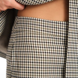 LOLA ITALIAN PLAID MINI BELT PANTS in PLAID