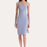 Square Neck Slim Dress