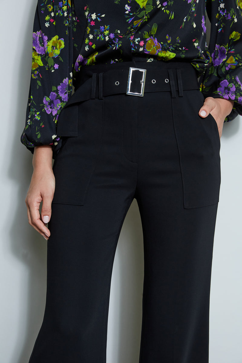 Wide Leg Belted Pant