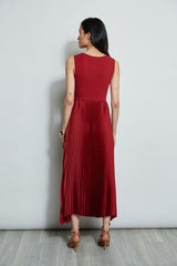 Pleated Midi Dress