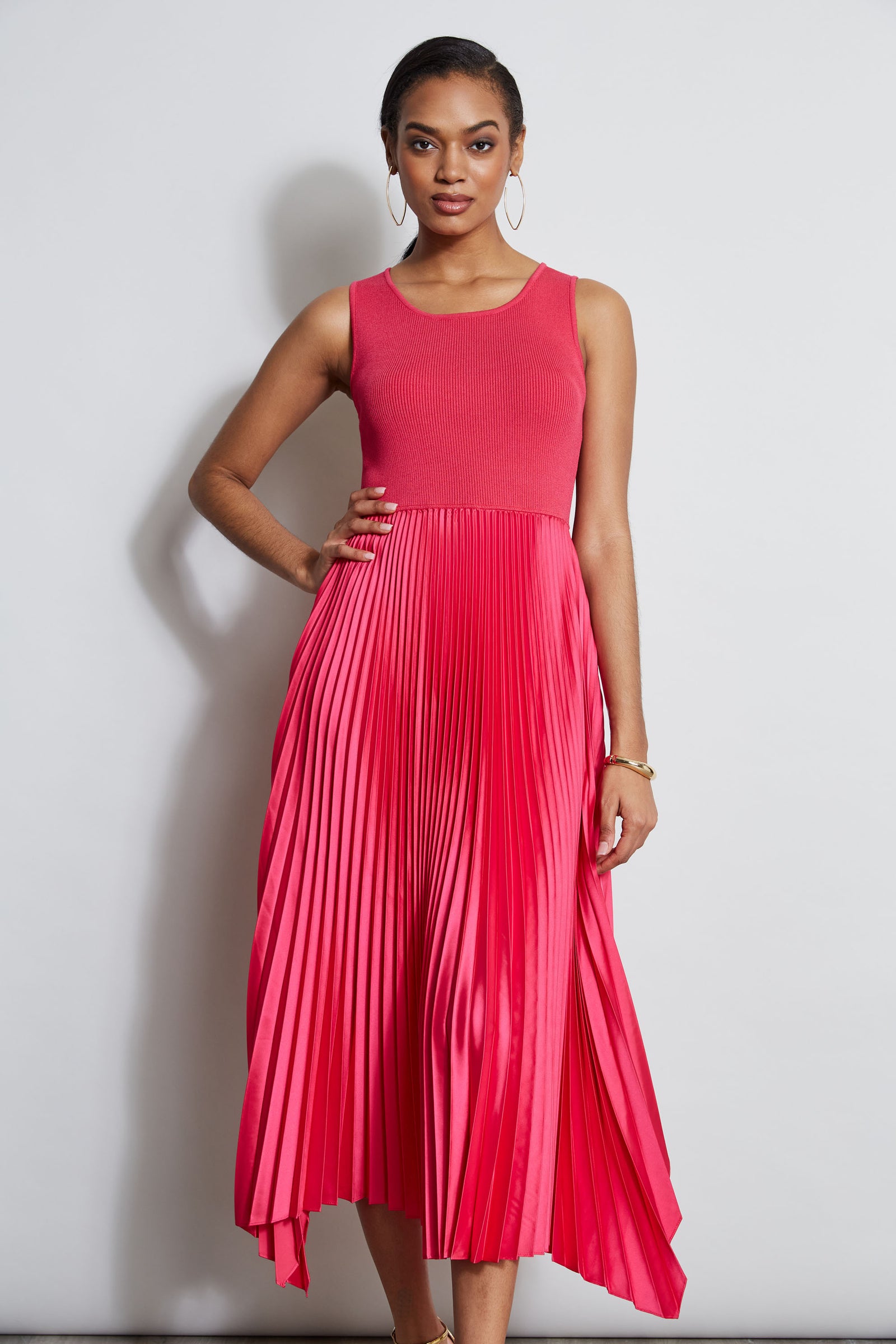 Pleated Midi Dress – Elie Tahari