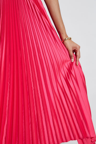 Pleated Midi Dress Image 4