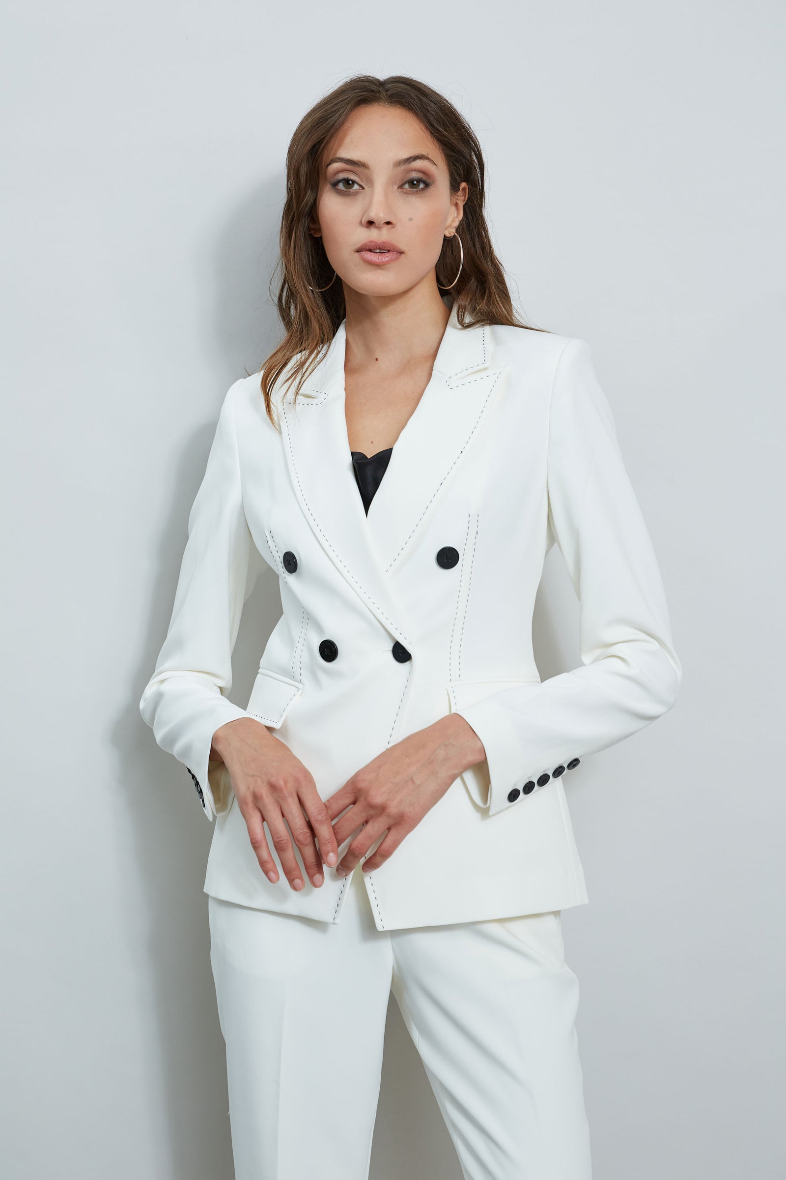 Stitch Double Breasted Blazer – Elie Tahari - Main Image