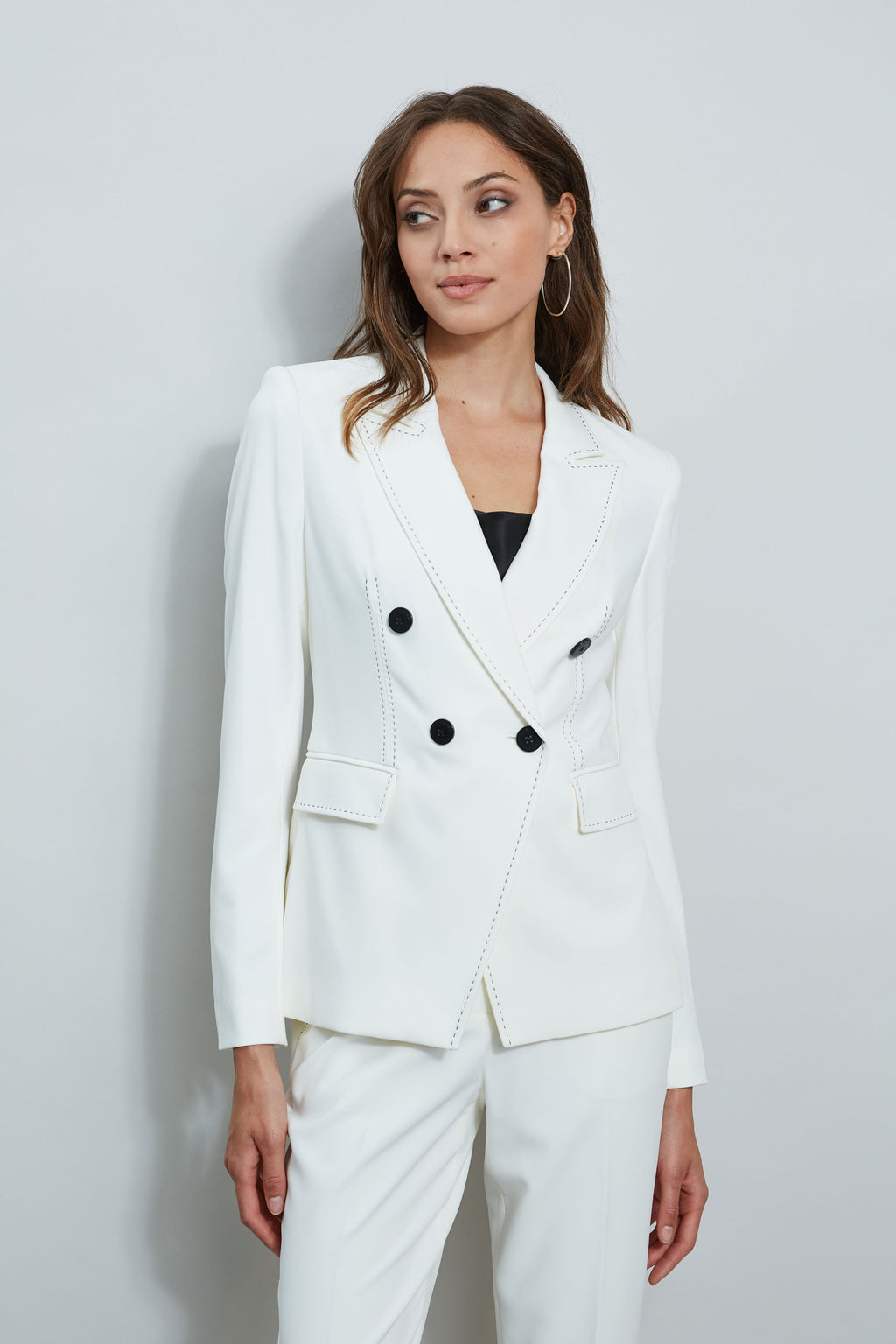 Stitch Double Breasted Blazer – Elie Tahari