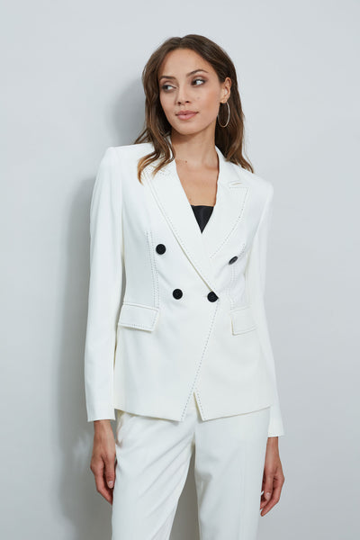 Stitch Double Breasted Blazer Image 3