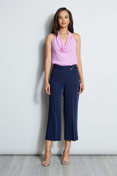 Cropped Wide Leg Belted Pant Image 2