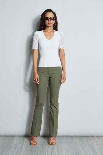 Stretch Twill Fit & Flare Pant Image 4