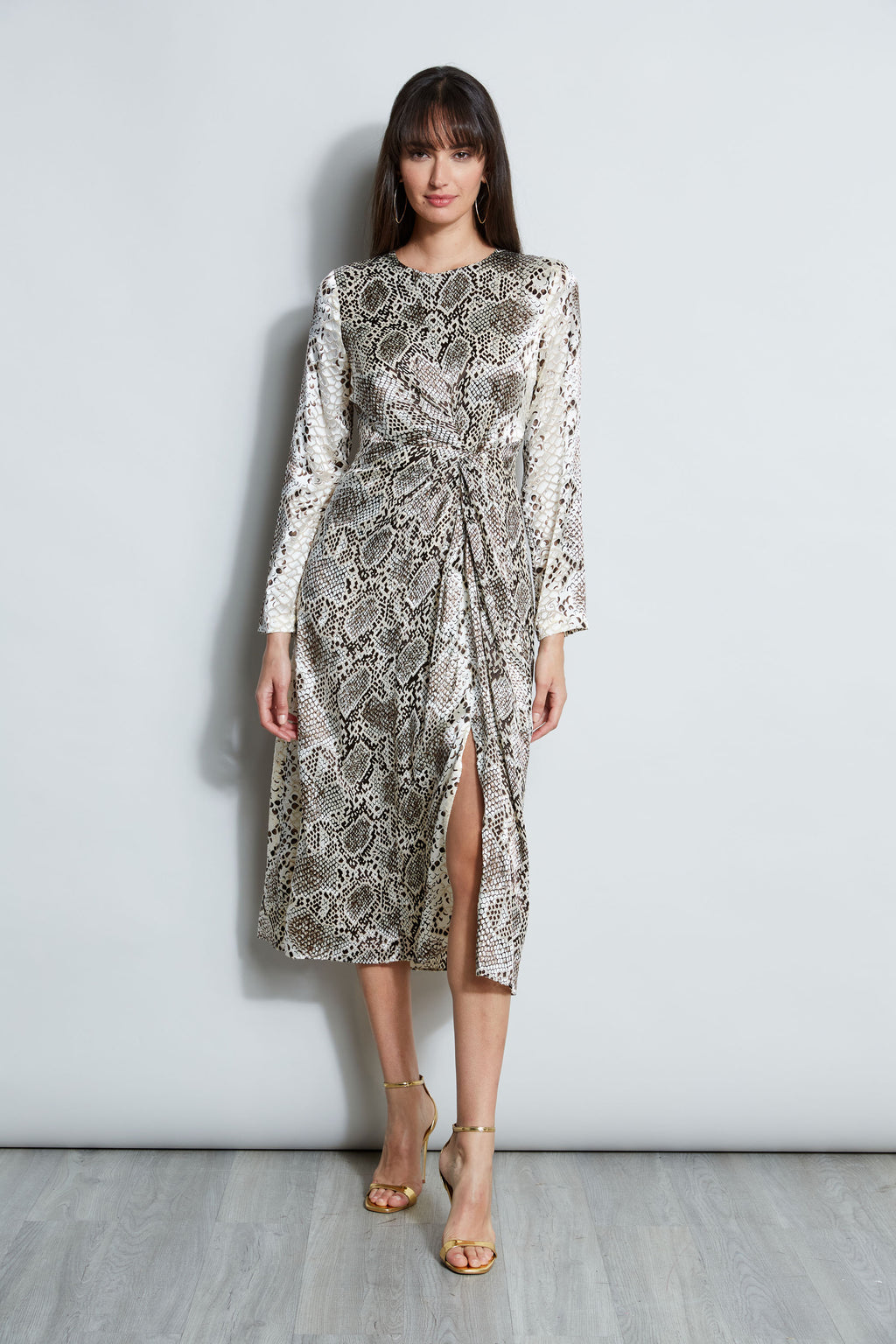 Burnout Silk Python Dress – Elie Tahari