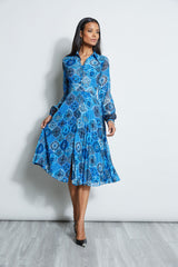 Printed Long Sleeve Dress