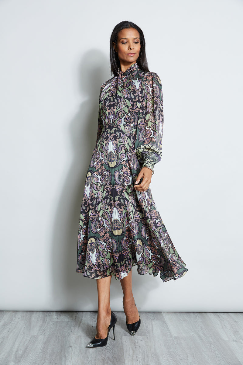 Porto Print Twist Dress