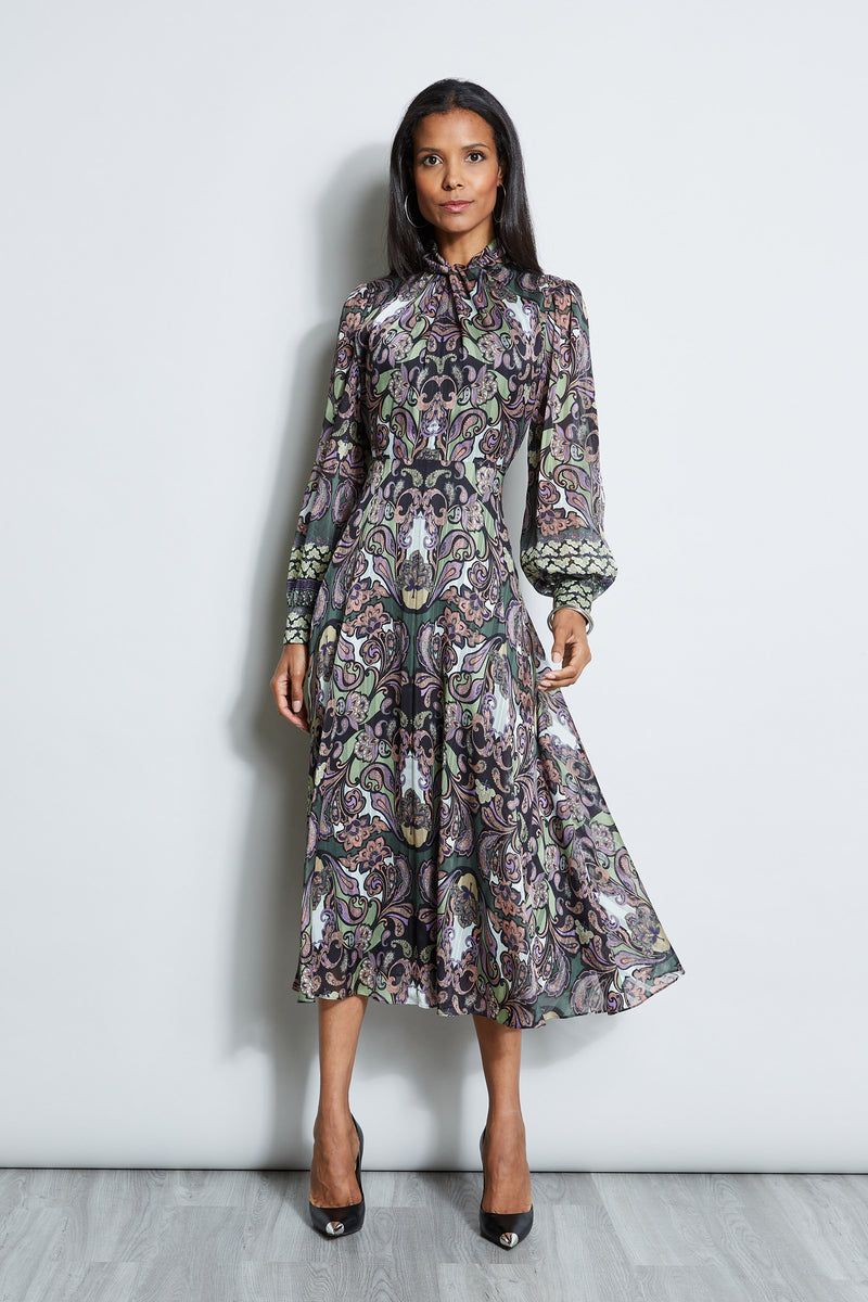 Porto Print Twist Dress