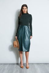 Four Button Mock Neck Sweater