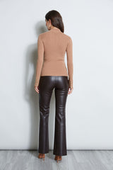 Four Button Mock Neck Sweater