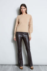 Cashmere Openwork Sleeve Sweater