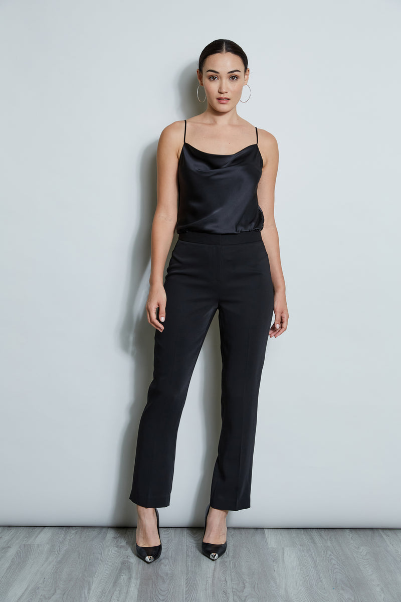 Straight Crepe Pant