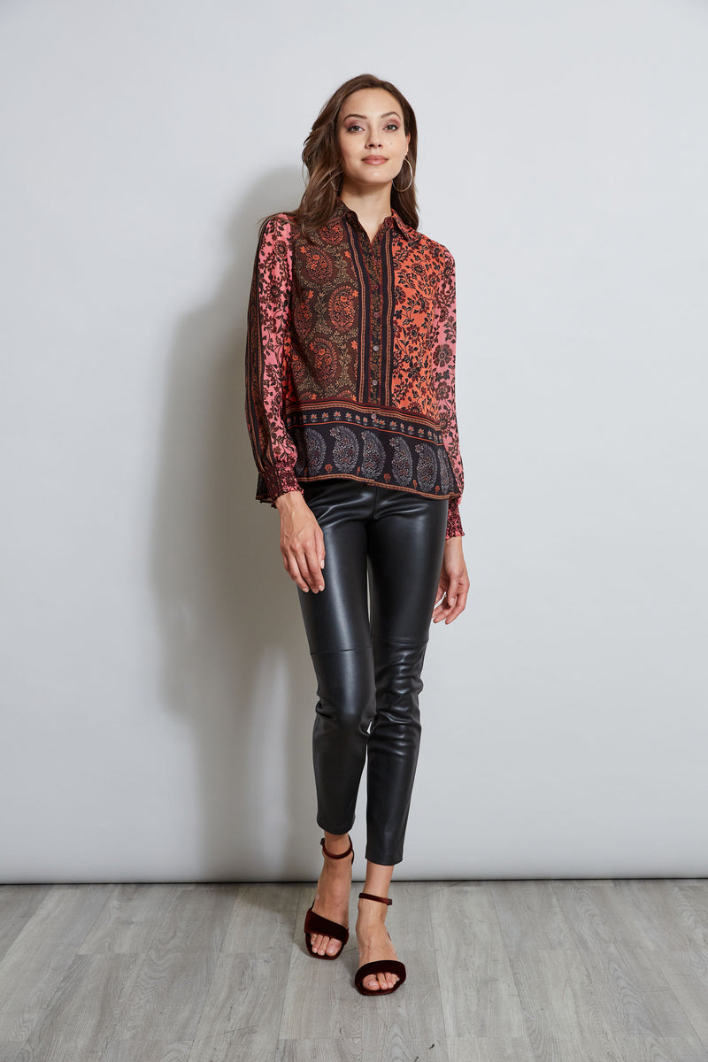 Paisley Scarf Print Shirt