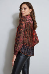 Paisley Scarf Print Shirt