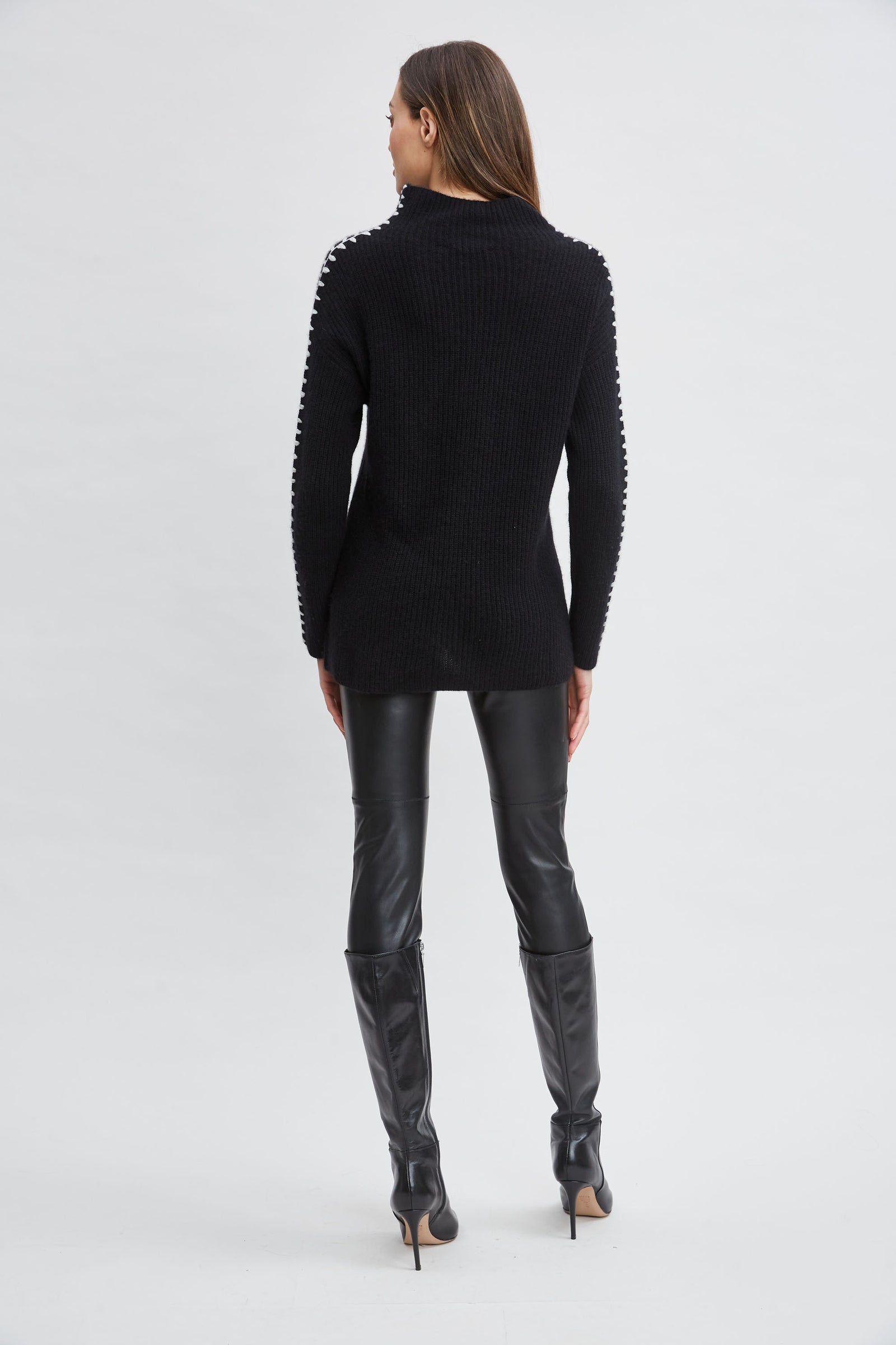 Cashmere Whipstitch Sweater Elie Tahari