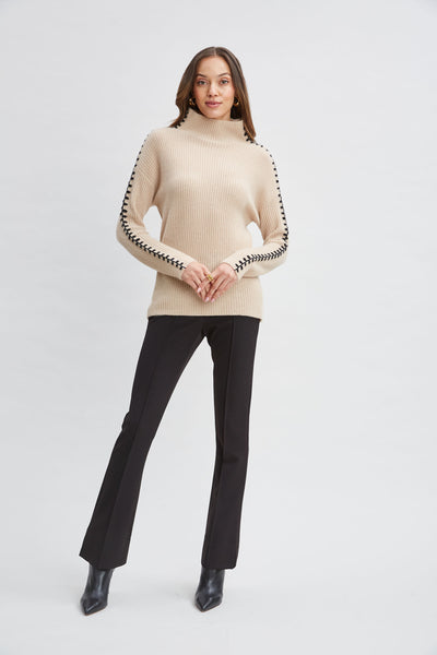 Cashmere Whipstitch Sweater Image 3