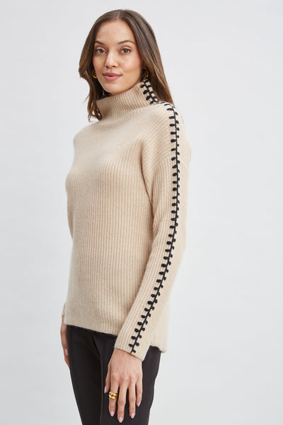 Cashmere Whipstitch Sweater Image 4