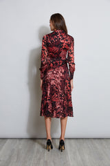 Burnout Tie Shirt Dress