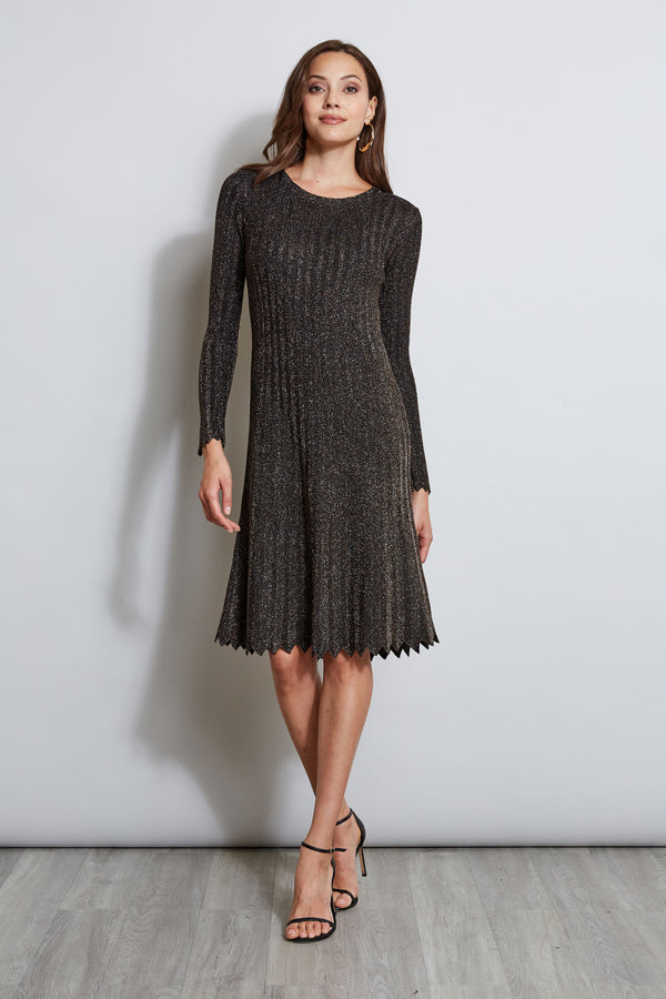 Metallic Knit Dress