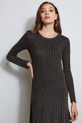 Metallic Knit Dress