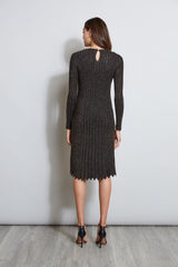 Metallic Knit Dress