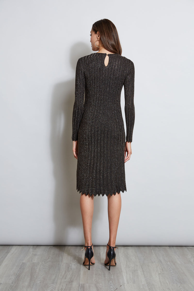 Metallic Knit Dress