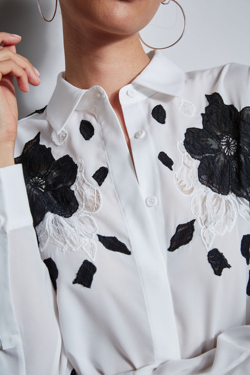 Lace Embroidered Shirt – Elie Tahari