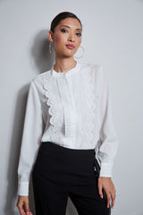 Lace Embroidered Shirt