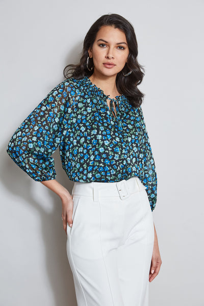 Floral Neck Tie Shirt Image 3