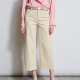 Stretch Denim Wide Leg Pant