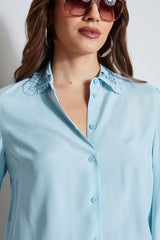 Embroidered Collar Shirt