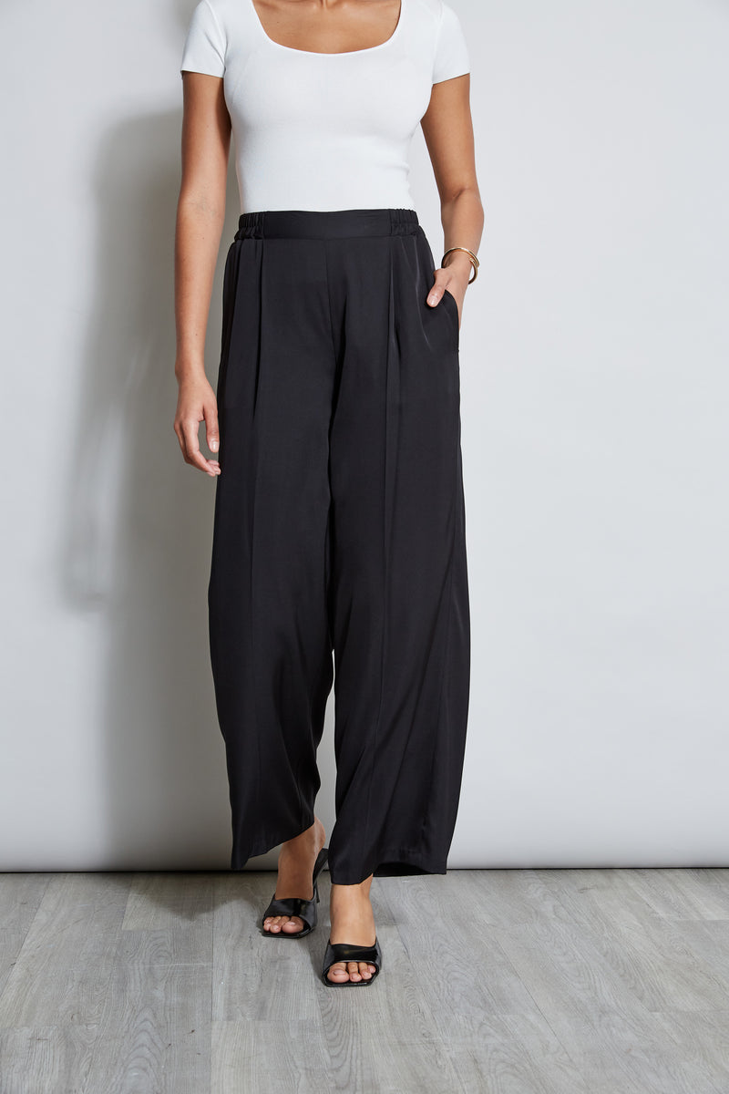 Pleated Silk Pant