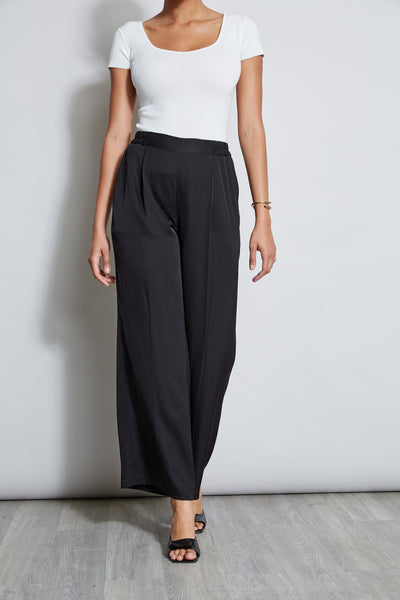 Pleated Silk Pant Image 3