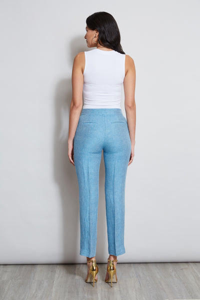 Linen Straight Leg Pant Image 4