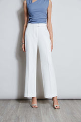 Wide Leg Self-Belt Pant