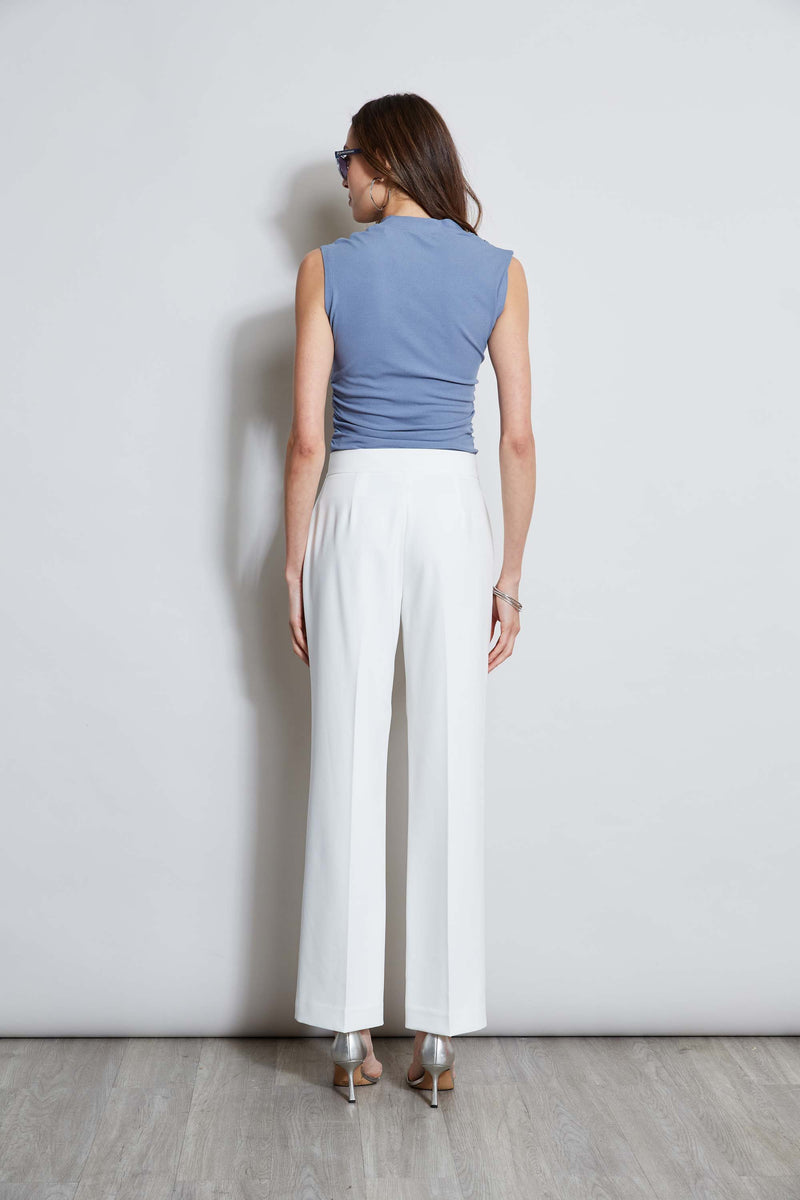 Wide Leg Self-Belt Pant