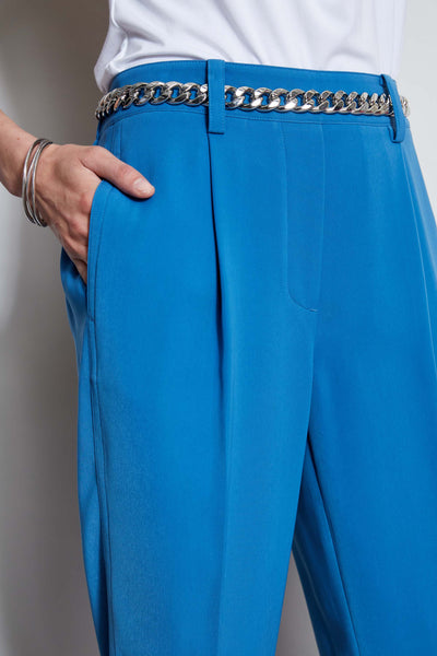 Pleated Straight Leg Pull On Pant Image 3