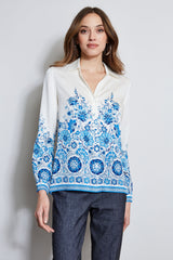 Silk Cascade Garden Shirt