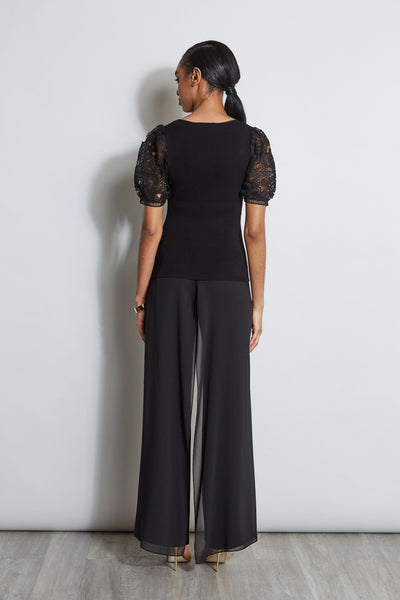 Lace Sleeve Sweater Image 6