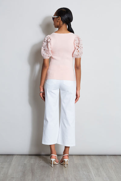 Lace Sleeve Sweater Image 5