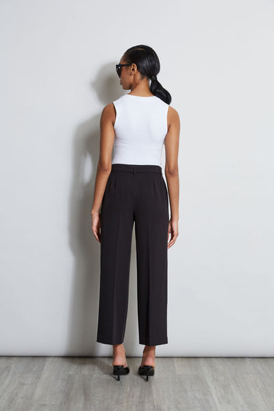 Wide Leg Cropped Belted Pant Image 5