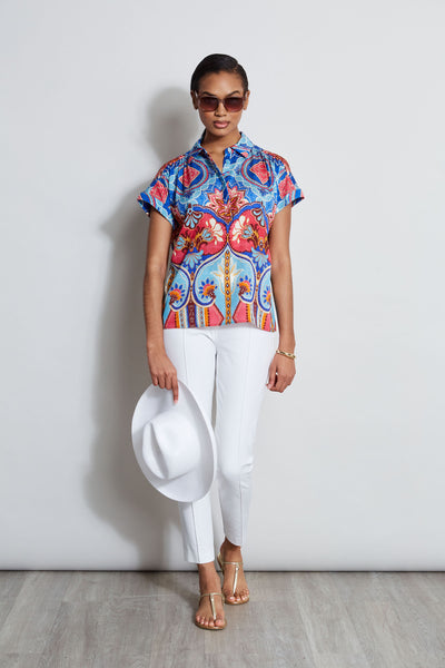 Silk Tapestry Floral Shirt Image 2