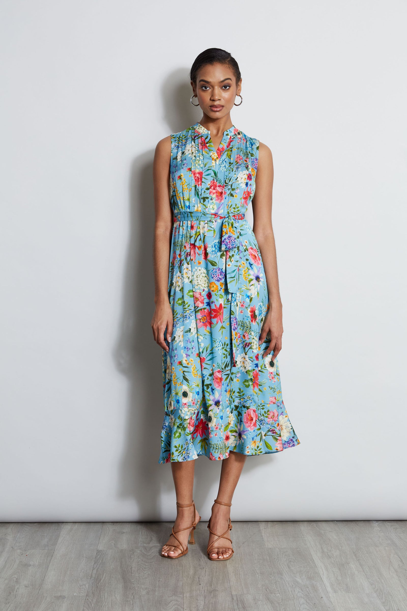 Silk Wild Meadow Shirt Dress – Elie Tahari - Main Image