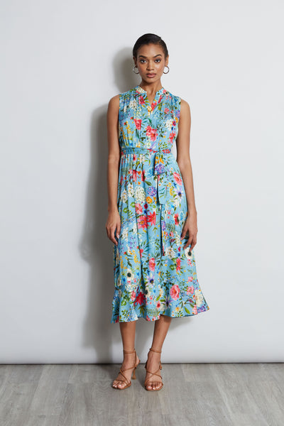Silk Wild Meadow Shirt Dress Image 1